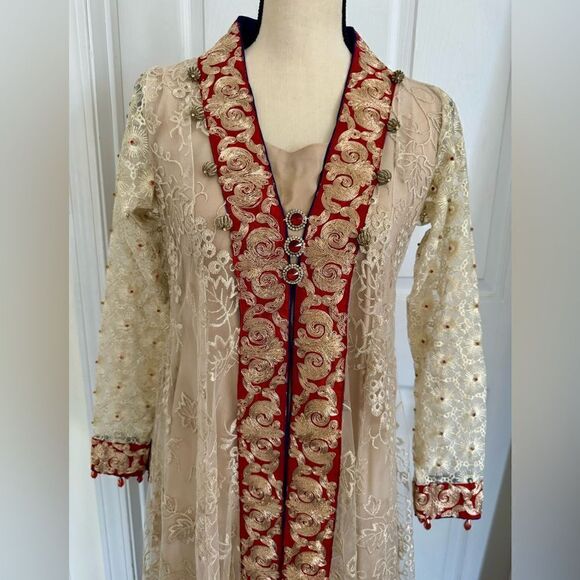 PAKISTANI DESIGNER FORMAL DRESS INDIAN
CUSTOM MADE 3 PIECE - Picture 3 of 10